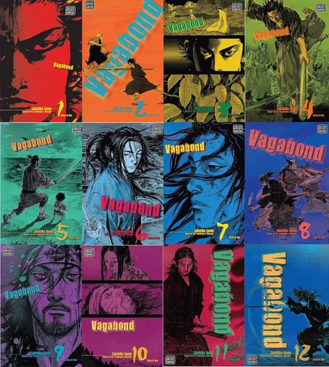 Vagabond (VIZBIG Edition) Complete Collection Manga Set (Vol 1-12) by by Takehiko Inoue Paperback   premium quality  Manga