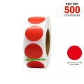 500 pcs x 2.5cm Round Color Dot Sticker Self Adhesive Color Coding Circle Label Stickers. 