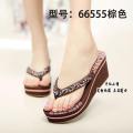 Vietnam Slippers Biti's Shoes Flip Flops Women's Shoes Summer High Heel Wedge Non-Slip Slippers Style Biti's Xiaoming. 