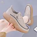 Women's Shoes Non Slip Trendy Rubber Sole Female Comfortable Versatile Trainers Shoes Women Sport Sneakers Girls Leisure Sneakers for Tennis , Khaki 39.