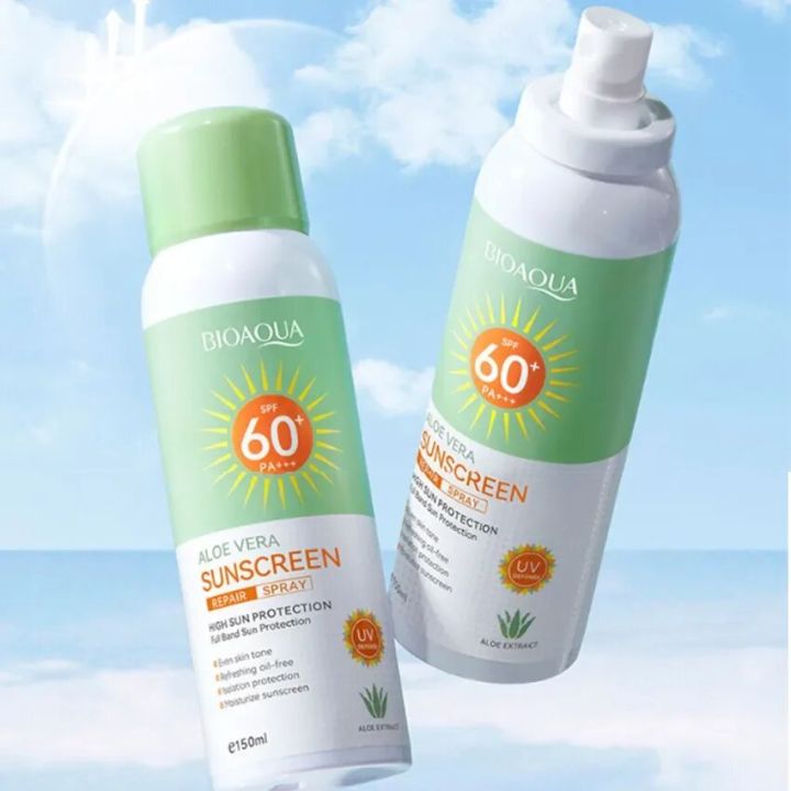Bioaqua Aloe Vera Sunscreen Repair Spray SPF60+ Pa+++ 150ml