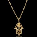 New Fashion Hand Of Fatima Pendants Hamsa Chain Short Long Mens Womens Gold Color Necklace Jewelry Gift. 