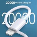 Data and charging cable 20W USB-C to Lightning Port Data Cable for iPhone 13/12/11/x. 