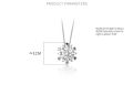 Trendy Korean Fashionable Flower Chain Choker Necklaces for Girls Simple Stylish - Snowflake Flower Pendant Necklace for Women Simple New Collection. 