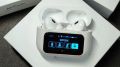 Airpods Pro 2 With Screen Display ANC / ENC Dobble Dark Touch Control Noise Reduction Long Battery Bluetooth Headphone Best quality.