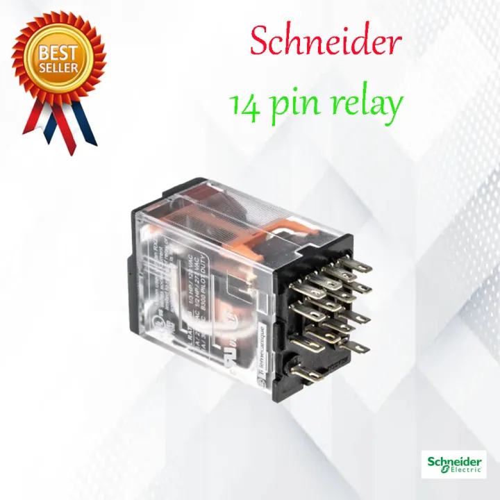 3%20Pieces%20AC%20220V/240V%20Coil%2014%20Pin%20DPDT%20Power%20Electromagnetic%20Relay%20Schneider%20-%20Image%203