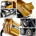 HUINA 1:50 Diecast Car Model Alloy Simulation Vehicle Die-Cast Dump Truck Bulldozer Backhoe Loader Excavator Toys Collectables. 