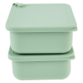 2 Pack Pizza Ball Box Versatile Pizza Dough Proofing Box Heat Silicone Dough Box Pizza Dough Box Soft Fermentation Box B.