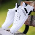 Sneakers White Color Shoes Casual Lace-up Winter and Summer Men's Shoes - Shoes - ছেলেদের জুতা - সু জুতা - Shoes.