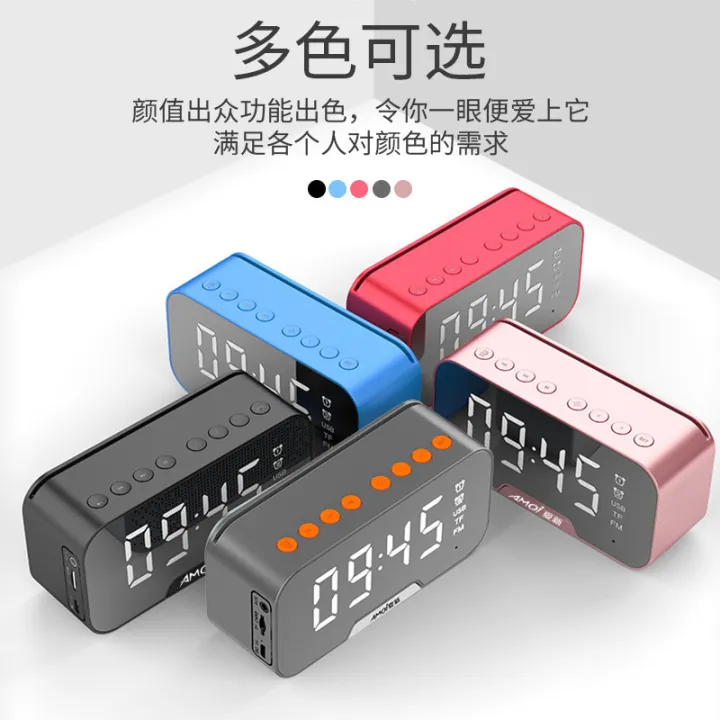 Xia%20Xin%20G5%20Home%20Gift%20Clock%20Alarm%20Clock%20Bluetooth%20Speaker%20Portable%20Mini%20Home%20User%20Plug-in%20Card%20Computer%20Audio%20-%20Image%203