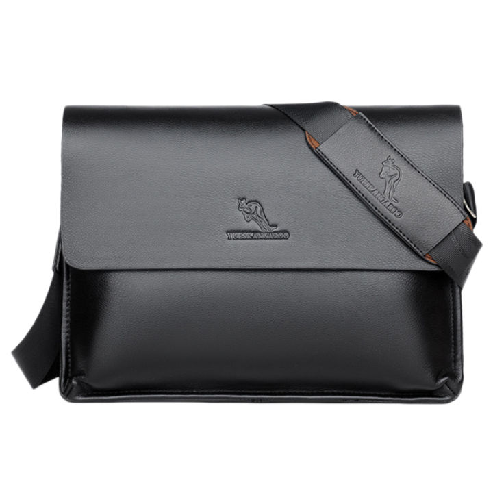 Yueskangaroo Leather Messenger Bag Man Handbag Chest Crossbody Bag For Men Business Small Shoulder Bag Summer Male Bag