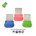 Professional Stainless Steel big Nit Free Louse Nit Comb Terminator Lice Brush(mix color 1pcs).