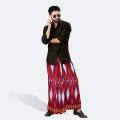 AMANAT SHAH LUNGI FOR MEN / LINEN BATIK PRINT LUNGI STITCHED (5 HAND).
