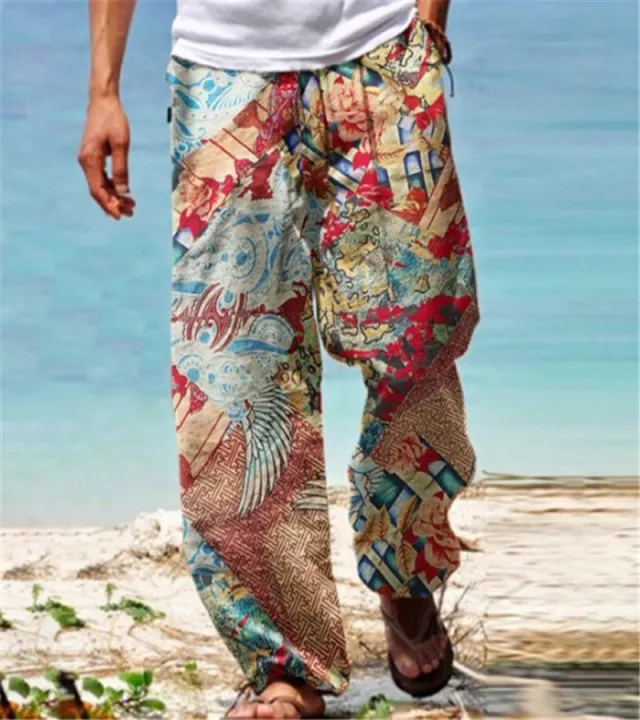 Men%20Baggy%20Pants%20Casual%20Print%20Wide%20Leg%20Trouser%20Summer%20Vintage%20High%20Street%20Beach%20Hawaiian%20Plus%20Size%205XL%20Loose%20Pants%20Man%20Trousers%20-%20Image%202