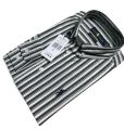 Man's cotton shirt full sleeve Ralph Lauren Slim Fit Striped Shirt- Ash Grey.