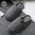 Men's Slippers Memory foam Slippers for home 2022 Winter Non-Slip Male House Shoes Stripe Unisex Indoor Slippers Soft Plus Size. 