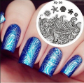 Nail Art Stamping Plate - Small Round - JQ Series.