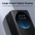 Joyroom PBF01 30W Super Fast Charging 10000mAh Small & Handy Digital Display Power Bank with Powerfull Troch Light-Black.