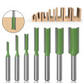 7Pcs 6mm Shank Straight Bit Single Double Flute Router Bit Wood Milling Cutter ANLAN. 