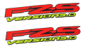 2 Pis Fork Sticker FZS V 3.0 Sticker For Yamaha Motorcycle. Red.