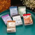 JIANQI 50 pcs INS Scrapbook Stickers aesthetic landscape junk journal Korea Stationery sticker book Scrapbooking Material.