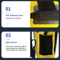 Waterproof Backpack - Outdoor Rucksack for River Tracing - Swimming Drifting - Beach Surfing - 30L Large Capacity - 500D PVC Mesh Cloth - Waterproof Level IPX6 - Suitable for B-oa-ting, Exploring, Fishing, Climbing. 