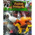 8 pcs Farms Animal  set full body rubber. 