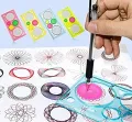 Spirograph Drawing Circle Designs Set Design Ruler- Multi-Color. 