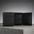 Zays Premium Eco-Friendly Leather Bifold Wallet for Men, Handmade Slim Compact Wallet 4.6 x 3.7 x 0.4 Inch, 7 Card Slots, 1 ID Slot, 2 Cash Compartments, Coin Pocket, Quick Access Slot, Fits 1000 Taka Note, Luxury Box. 
