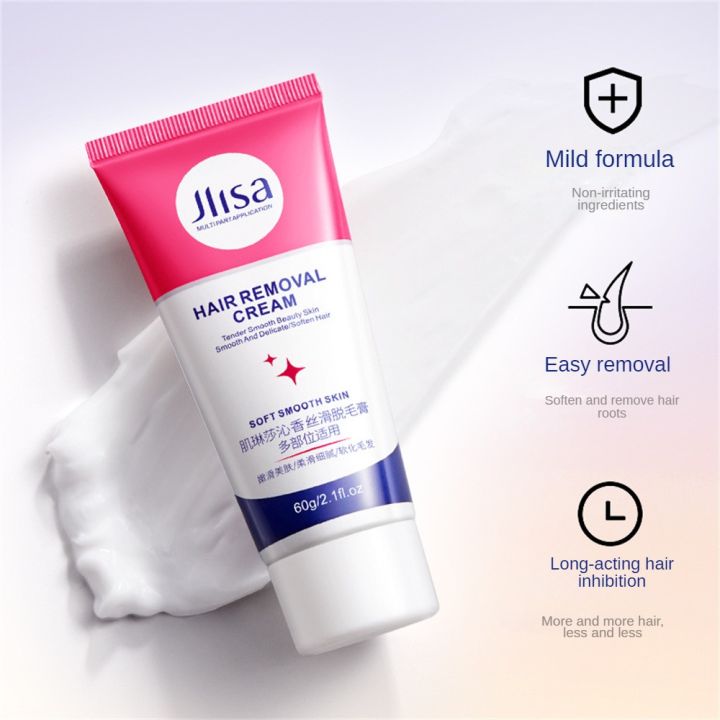 Cream Hair Removal Cream Beauty Hair Removal Painless Permanent Hair Removal Cream 1 Spatula Skin Care Quick Hair Removal 60g