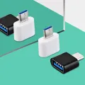 USB To Type-c OTG Adapter Data Connector For Xiaomi Redmi 9 9A 9C 9T Note 8 9 Pro Max 8T 9T 9S for Poco X3 Pro NFC F3 M3 Mi 9 SE. 