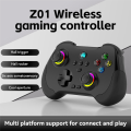 Black Wireless Bluetooth Game Controller 6-Axis Turbo Motion Programmable Joystick for Switch Steam, PC. 