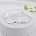 【Beiver Jewelry Store  】Ethlyn 2pcs/lot Adjustable Silver Color Baby Bangles Bracelets Jewelry Best Gift for Girls Kids. 