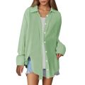 Ladies’ Everyday Cotton Crepe Shirt – Soft Textured Fabric with Classic Button Closure.