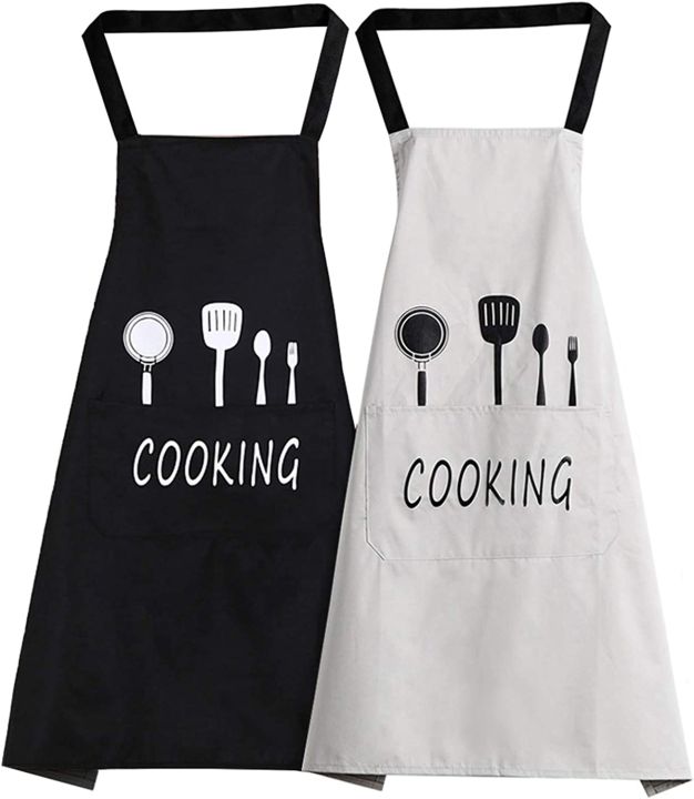 Kitchen%20apron%20waterproof%20oil-proof%20apron%20for%20woman%20adjustable%20home%20cooking%20bib%20with%20pocket%20hand-wiping%20clean%20tool%20accessory%20-%20Image%205