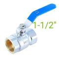1.5 inch Brass Ball valve thared heavy duty.