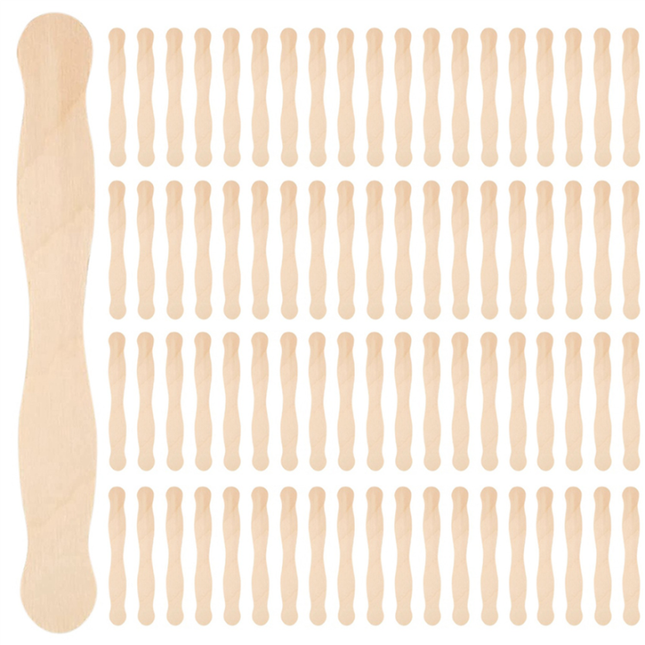 8Inch Fan Handles or Wooden Spatula or Paint Mixing Pack 300 Craft Popsicle Sticks for DIY Crafting Supplies Kit
