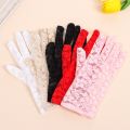New Party Dressy Gloves Women High Quality Lace Gloves Paragraph Wedding Gloves Mittens Accessories Full Finger Girls. 