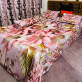 Premium King Size 3D Design Bed Sheet. 