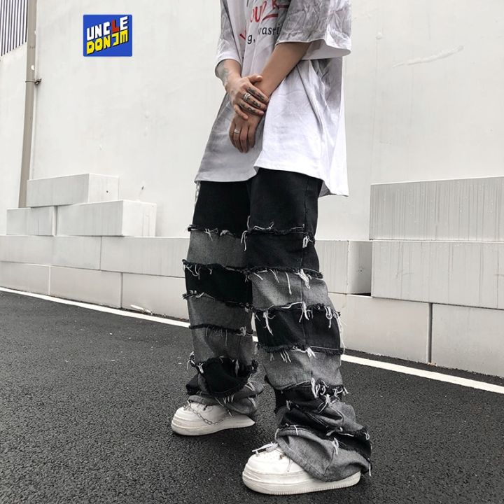 Tassel%20Pants%20Men's%20Fashion%20Brand%20Pendant%20Wide%20Leg%20Hip%20Hop%20Lazy%20Wind%20Jeans%20Couple's%20Pants%20Loose%20Jeans%20Men%20-%20Image%202