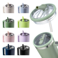 40oz Replaceble Tumbler Flip Straw Lid for Quencher Straw Lid Replacement Fit for HydroJug Traveler Part H.