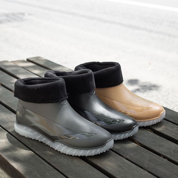 Fashion%20Short%20Boots%20Rain%20Boots%20Men's%20Non-Slip%20Waterproof%20Shoes%20Thickened%20Kitchen%20Rubber%20Shoes%20Car%20Wash%20Floor%20Wear-Resistant%20Rubber%20Boots%20-%20Image%202