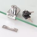 Glass Door Single Sliding Lock/ Cabinet Cam Key Showcase Display /Single-Door-Lock-Glass-Window-Lock-Glass-Door-Lock - Door Bottom Sealing Strip.