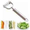 Vegetable Cutter and Peeler Stainless Steel Peeler Fruit Spud Speed Slicer Cutter silver -peeler. 