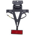 SL Motorcycle License Number Plate Frame Holder Multi-functional Adjustable Angle Turn Signal Tail Lamp Bracket. 