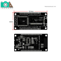 Development Board PCB Development Board ESP8266 with 0.96 Inch OLED Display,CH-340,ESP-12E WiFi Module for IDE/Micropython Programming. 