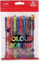 Cello Colour Bombs Coloured Ink Gel Pens | Pack of 10 | 10 Vivid Ink Colours | Coloured Gel Pens | Gel Pen for Students| Ideal for Art, Project work, Journal Work, Presentations.
