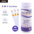 YIERYI 6 in 1 PH Test Strips Water Quality Test Strips Test PH/Chlorine/Bromine/Total Alkalinity/Cyanuric Acid for Aquarium Fish Tank Swimming Pools.