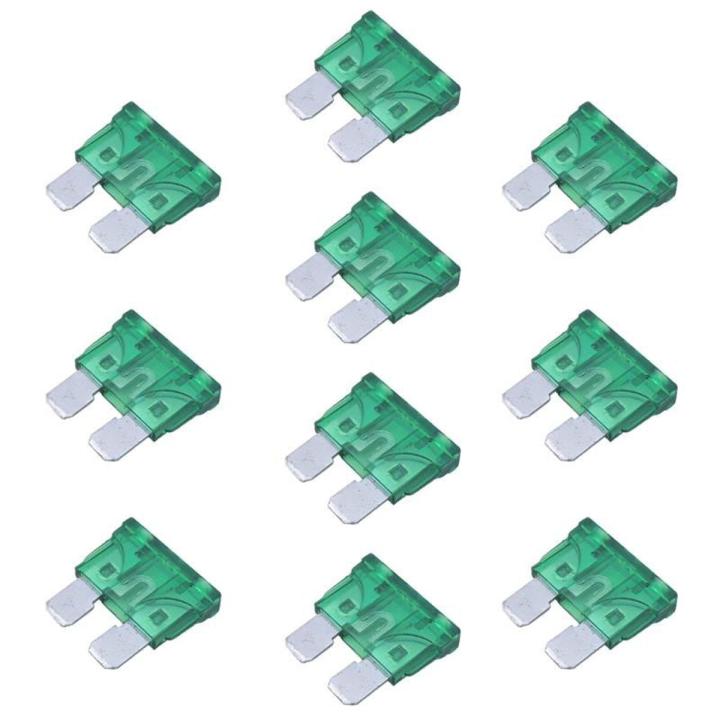 10x 30A Fuse Auto ATC Blade Fuse 30 Amp Car Standard Blade Fuses 1.9x1.9CM Auto fusibles Car Motorcycle Bus Trucks Boat Fuses