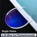 Blue Cut Photochromic Eyeglasses Lens. 